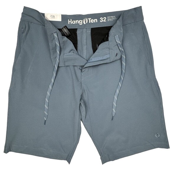 Hang Ten Mens Size 32 Blue Hybrid Board Shorts Swim Quick Dry Beach Pool New - Picture 2 of 7
